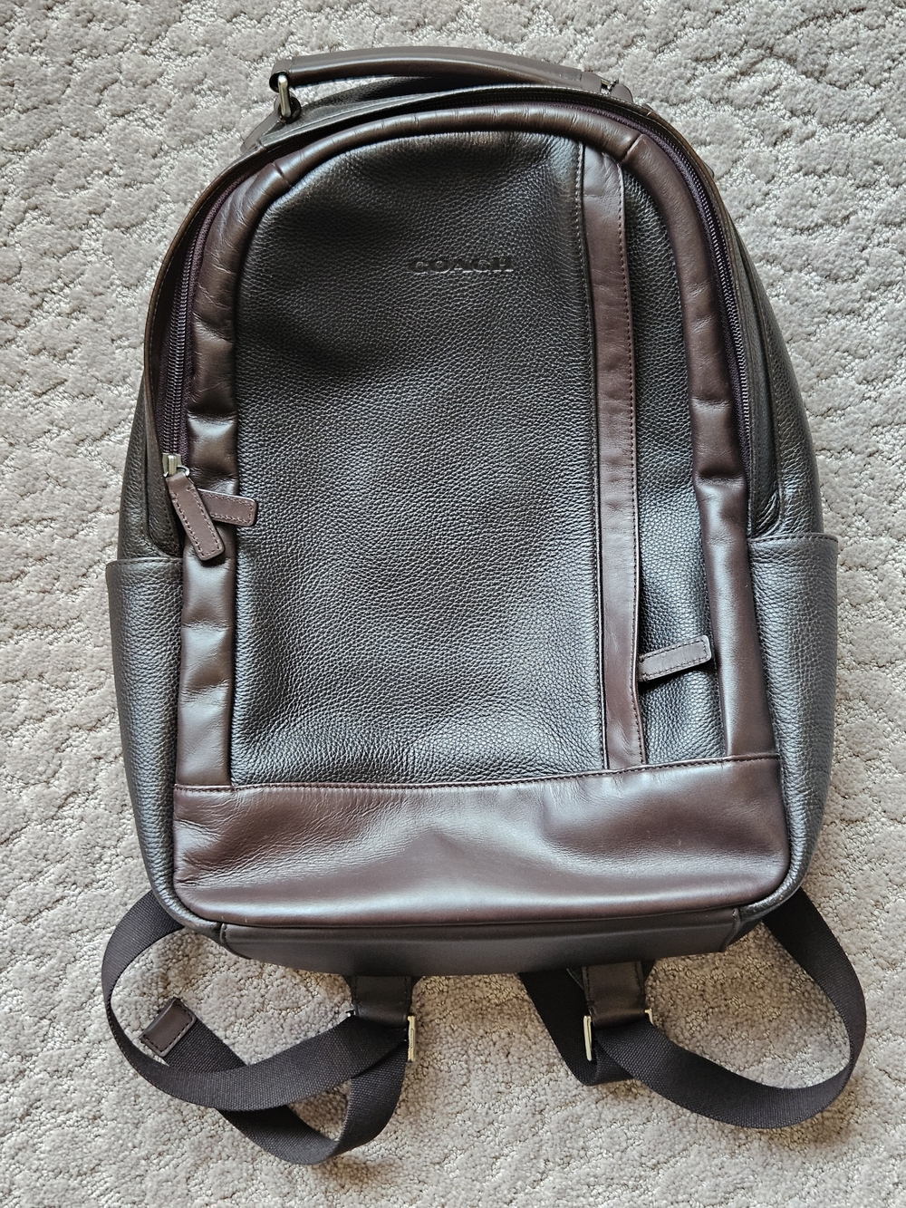 Coach Brown Leather Backpack